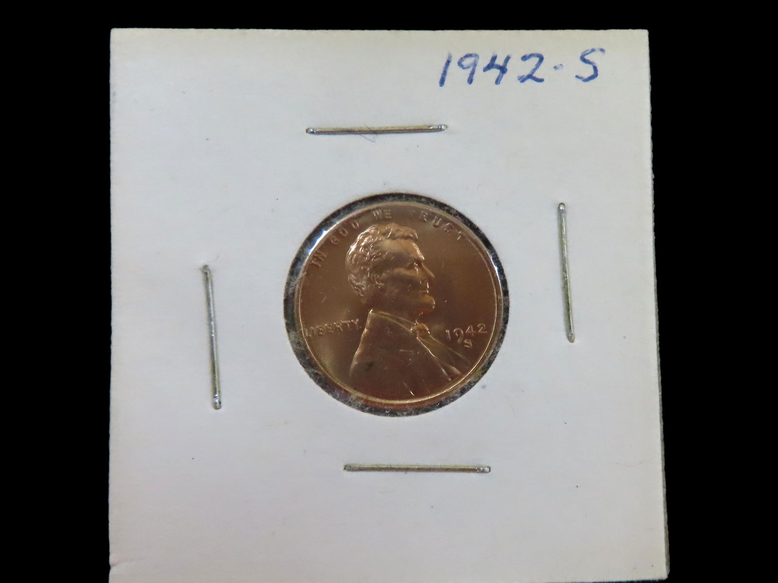 Lot of 1 Coin, USA 1 cent, Lincoln Wheat Penny 1909-1958. (1 of 3)