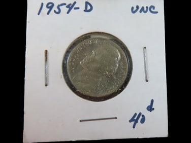 Lot of 1 coin,Nickel 1954-D.