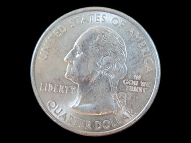 Lot of 1 coin,USA 1/4 dollar,New Hampshire State Quarter 2000.