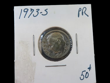 Lot of 1 coin,USA 1 Dime 1973-S.