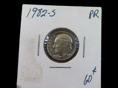 Lot of 1 coin,USA 1 Dime 1982-S.