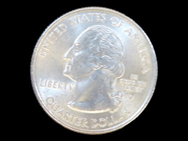 Lot of 1 Coin, USA 1/4 dollar, Michigan State Quarter 2004.