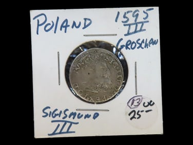 Lot of 1 Coin, Livonia 3 grosze 1590-1600,