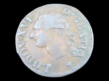 Lot of 1 Coin, France 1 Liard 1777-1792.