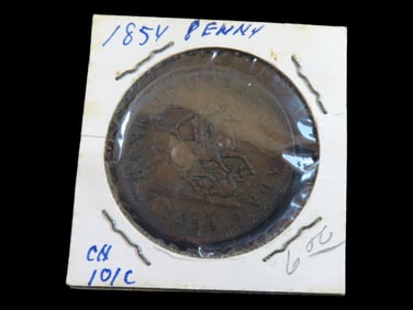 Lot of 1 Coin, Canadian provinces 1 penny, Bank of Upper Canada 1850-1857.