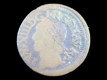 Lot of 1 Coin, France Double tournois 1642-1643.