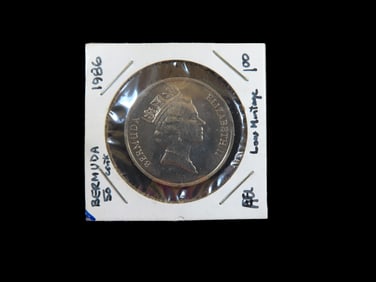 Lot of 1 Coin, Bermuda 50 cents 1986-1988.