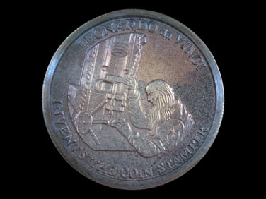 Lot of 1 Coin, Leonardo da Vinci , History of Money and Banking.