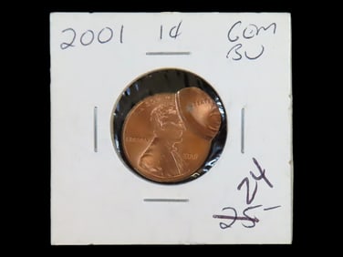 Lot of 1 Coin, USA 1 cent, Lincoln Memorial Penny 1959-2008, (2001).