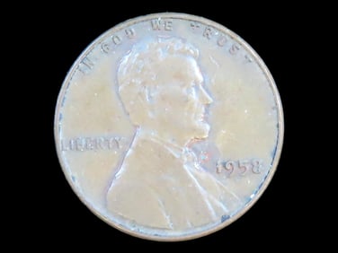 Lot of 1 Coin, USA 1 cent, Lincoln Wheat Penny 1909-1958.