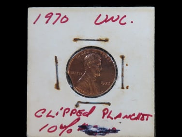 Lot if 1 Coin, USA 1 cent, Lincoln Memorial Penny 1959-2008, ( 1970-chipped).