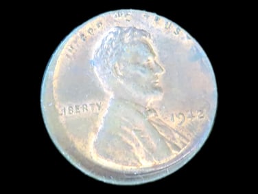 Lot of 1 Coin, USA 1 cent, Lincoln Wheat Penny 1909-1958, (1942).