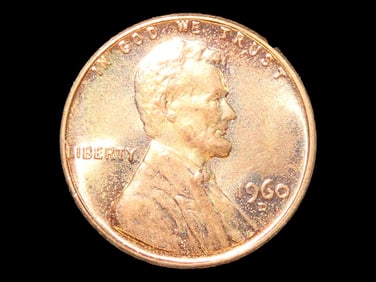 Lot of 1 Coin, USA 1 cent, Lincoln Memorial Penny 1959-1008,(1960).