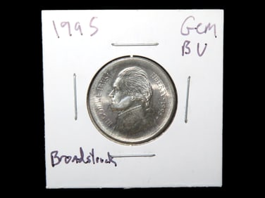 Lot of 1 Coin, USA 5 cents, Classic Jefferson Nickel 1938-2003,(1995).