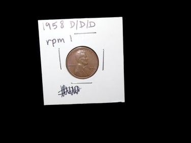 Lot of 1 Coin, USA 1 cent, Lincoln Wheat Penny 1909-1958,(1958).