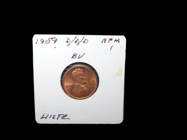 Lot of 1 Coin, USA 2 cent, Lincoln Memorial Penny 1959-2008,(1959).