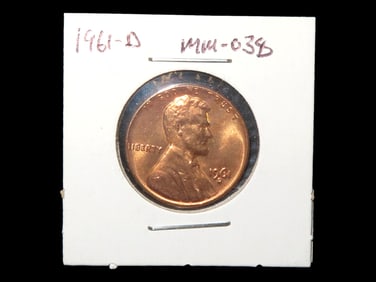 Lot of 1 Coin, USA 1 cent, Lincoln Memorial penny 1959-2008, (1961).