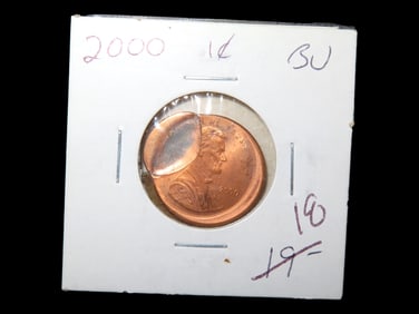 Lot of 1 Coin, USA 1 cent, Lincoln Memorial Penny 1959-2008, (2000).