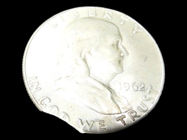 Lot of 1 Coin, USA 1/2 dollar, Franklin Half Dollar 1948-1963,(1962).