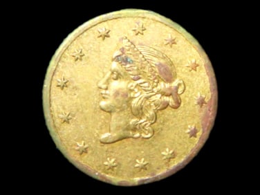 Lot of 1 Coin, USA 1 dollar, Liberty Head 1849-1854.