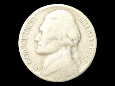 Lot of 1 Coin, USA 5 cents, Classic Jefferson Nickel 1938-2003.