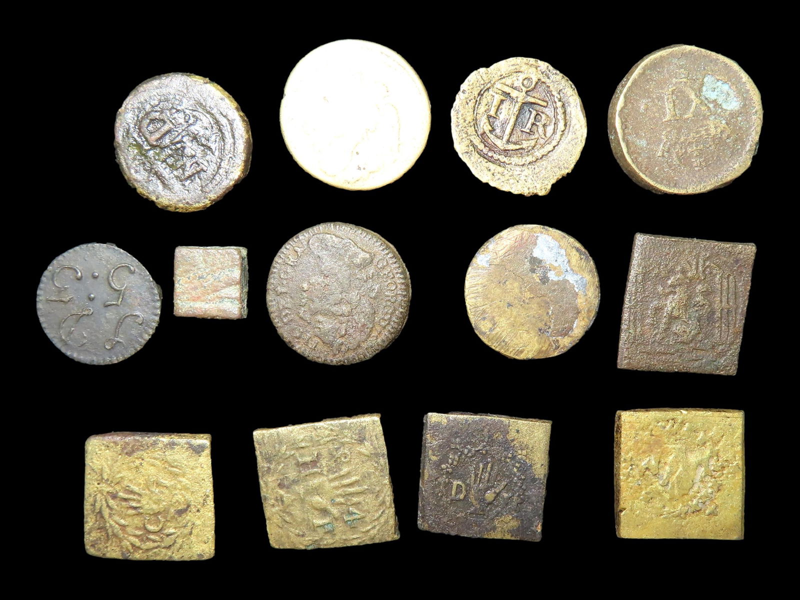 Lot of 13 Coins,Catalonia 1 ardite 1644-1648, 13 coins. (1 of 3)