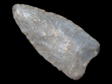 1 7/8" Paleo Midland, Bent County Colorado, Well Flaked & Heavily Patinated, Very thin example,