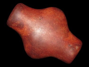 3 1/4" Quartz Bottle Bannerstone Preform, Dickey & Motley COA's, Calhoun Co. Illinois, ex Earl