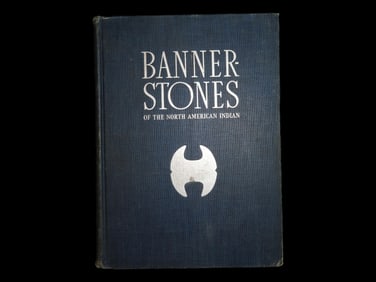 Bannerstones of the North American Indian, Byron Knoblock, 1939, Great Condition First Edition Book,