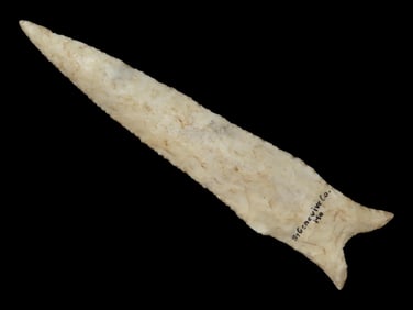 Extraordinary Dalton, 5 11/16" long, St Genevieve County Missouri. B.W. Stephens 1st Collection,