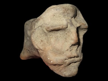 1 7/8" Human Effigy Pipe found in Ohio, Motley COA, Mississippian or Fort Ancient Culture, well made