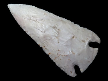 Outstanding 5 5/8" Pulaski / Kirk Corner Notch, Dickey COA, Adams County Illinois, ex Irv Daughtry,