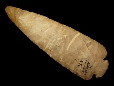 Wonderful 6 1/2" Flint Ridge Dovetail, Guernsey County Ohio, Motley COA, ex Bruce Settle, ex Barry