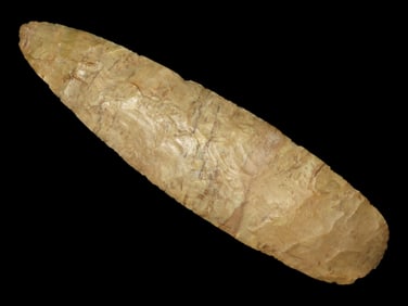 Huge 9 5/8" Early Archaic Knife / Blade, Lewis County Kentucky, Dickey COA. Colorful Mottled