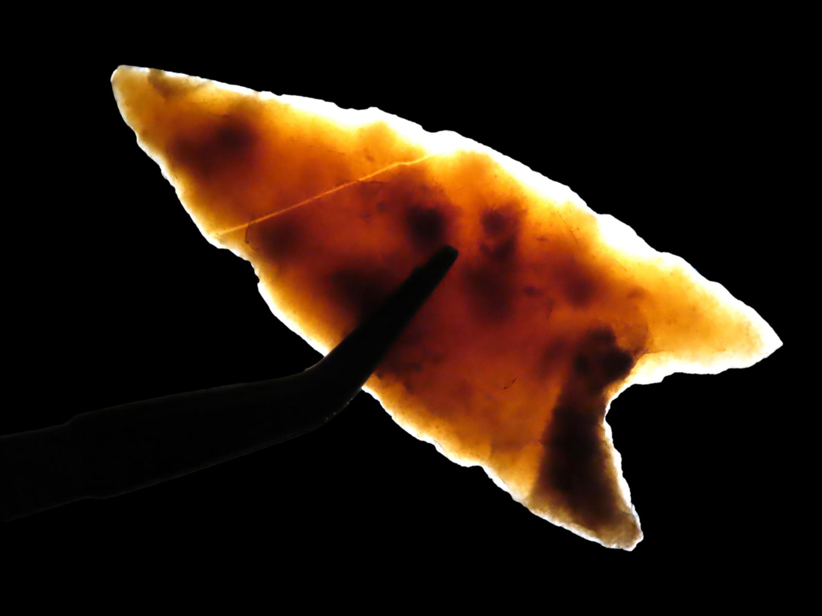 Translucent Meserve, Uvalde County Texas, Motley COA, Thin & well Flaked example with great patina, (1 of 5)