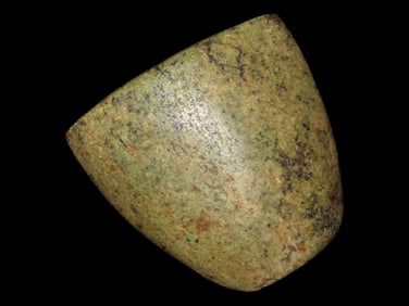 Amazing 2 1/8" Chlorite Shield Bannerstone, Ashland County Ohio, Motley COA, Very colorful and well