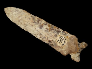 Outstanding 6 9/16" Graham Cave, Dickey & Motley COA's, Peoria County Illinois. Amazing Large