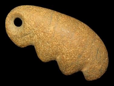 Rare Effigy Pendant, Bell County Texas, Motley COA, Interesting Relic, Well Patinated example, No