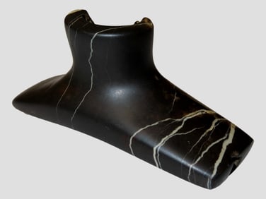 Phenomenal Curved Base Hopewell Platform Pipe, Dickey & Motley COA's, Originally found by Lester