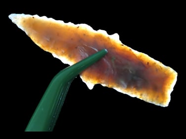 Amazing 2 1/2" Knife River Flint Wells, Osage County Oklahoma, Stermer COA, Highly Translucent KRF,