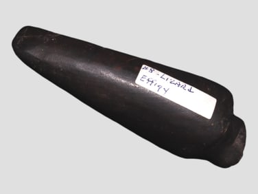 4 1/8" Amazing Slate Lizard Effigy, Illinois/Indiana, Dickey COA, ex Ed Vardaman Collection, ex