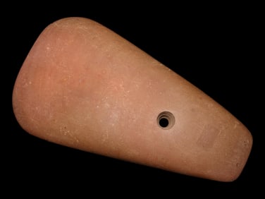 Outstanding Red Banded Slate Pendant, Henderson County Illinois, Motley COA, Nice large example,