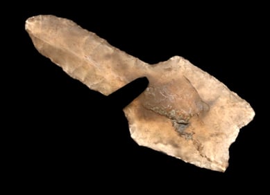 Incredible Translucent Agate Paleo Drill from Colorado, Folsom/Midland/Clovis, 1 3/8" Long. Expertly