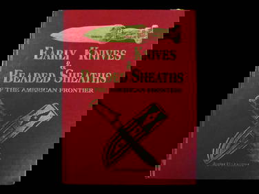 Signed First Edition: Early Knives & Beaded Sheaths by John Baldwin, Like New Condition, Great hard (1 of 4)