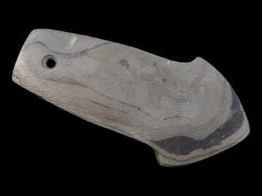 3 5/16" Anchor Pendant, Butler County Ohio, Motley COA. Vivid Banding, Amazing Polish. Very well