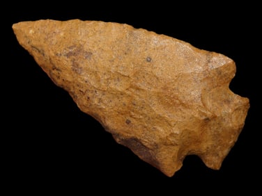 Amazing 3 1/8" Basket Makers Stemmed Knife, Lincoln County Colorado, Beautiful Heavily Patinated