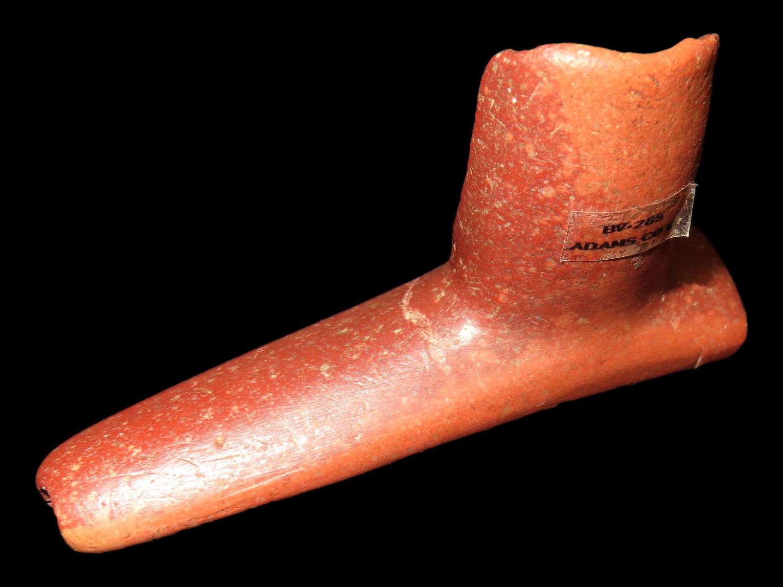 RARE! Hopewell Platform Pipe, Adams County Illinois, Dickey COA, Very Rare example made from (1 of 10)