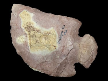 Rare 2 13/16" Hopewell Ross Knife, Dickey & Motley COA's, Found near Rolla in Phelps County