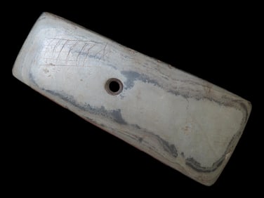 Incredible Engraved Pendant, Vermilion County Illinois, Motley COA. 4 3/8" Long, Amazing polish and