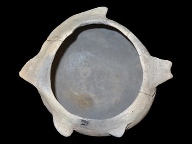 Rare Illinois Fish Effigy Bowl, Cairo Illinois, 7 3/8" by 6 1/2" wide, 3 3/4" tall. ex Cairo Customs